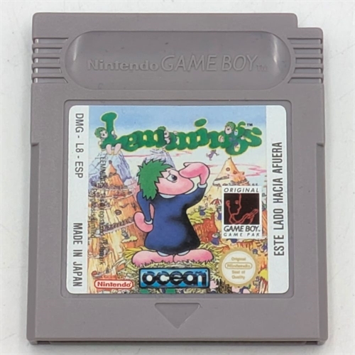 Lemmings - Cartridge - (ESP) - Gameboy Original (A Grade) (Genbrug)